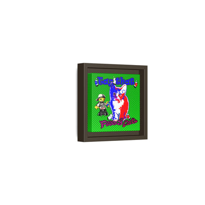 tag that - framed canvas art (logo green)