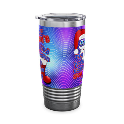 santa's shoes - Ringneck Tumbler, 20oz (purple wave)