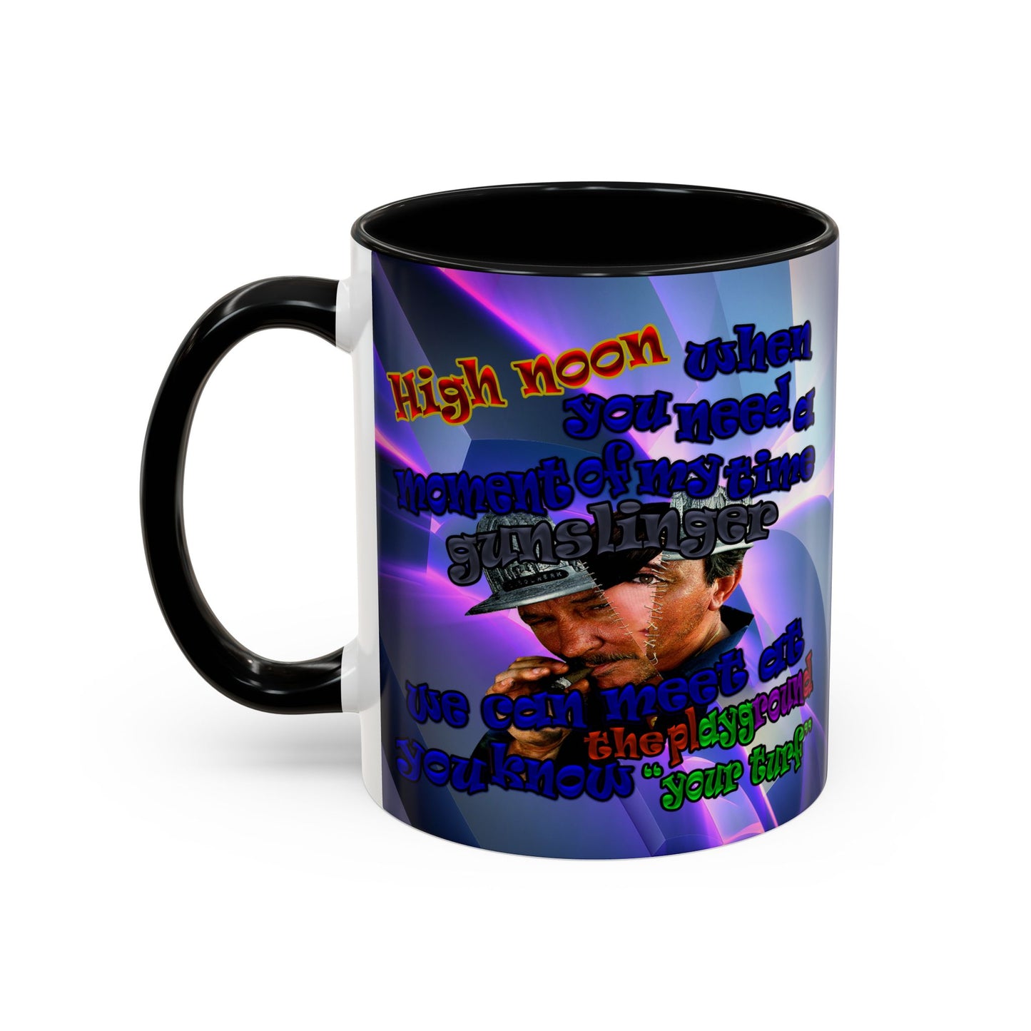 high noon - Accent Mug (grey-pink wave)