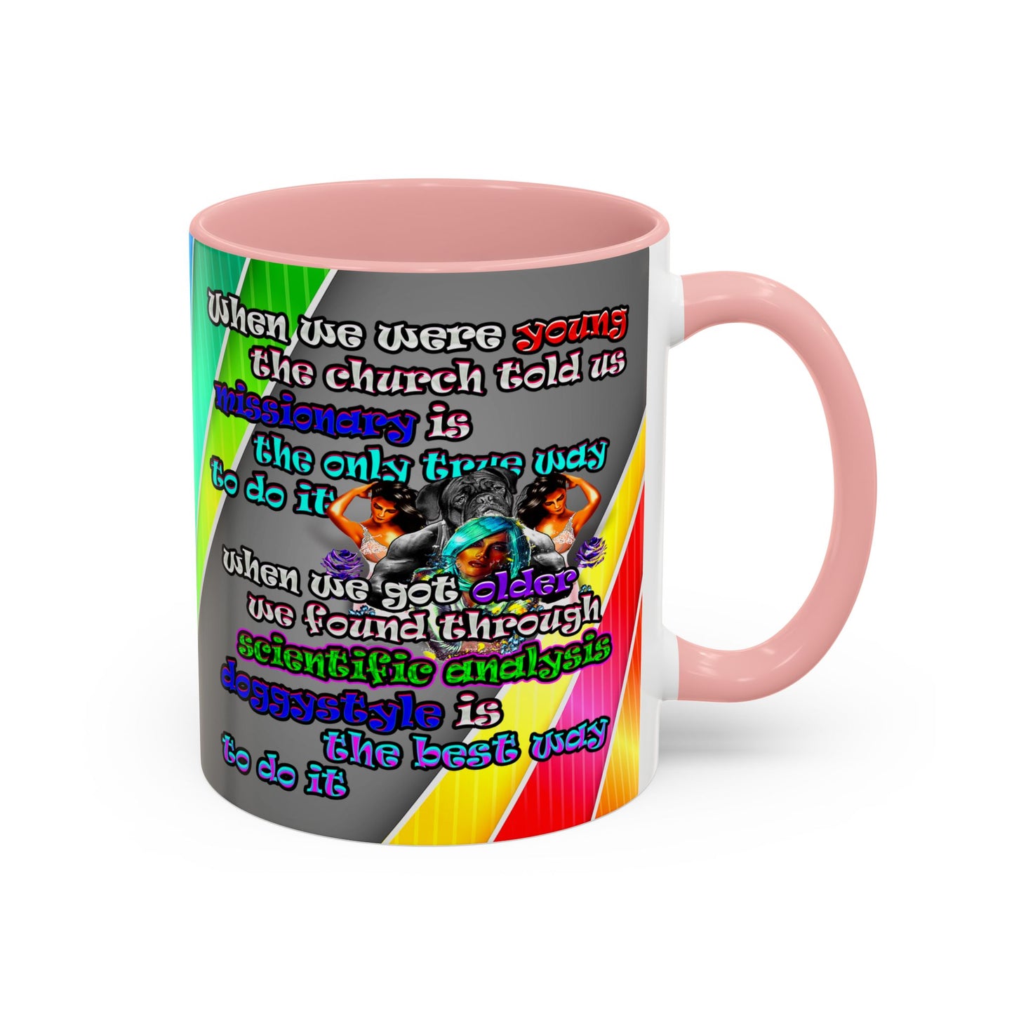 doggystyle - Accent Mug (rainbow split)