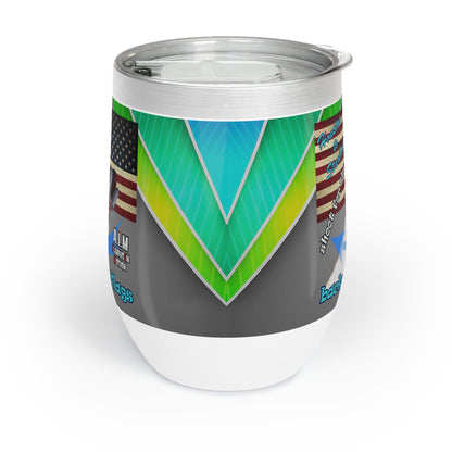 shoot for the stars - Chill Wine Tumbler (rainbow split)