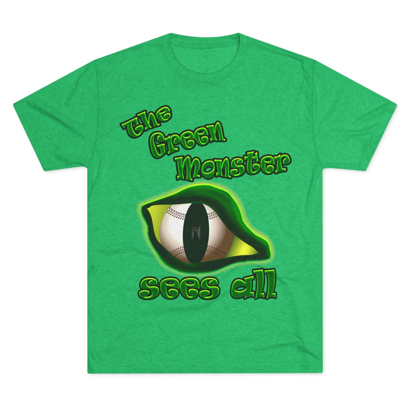 green monster - Unisex Tri-Blend Crew Tee