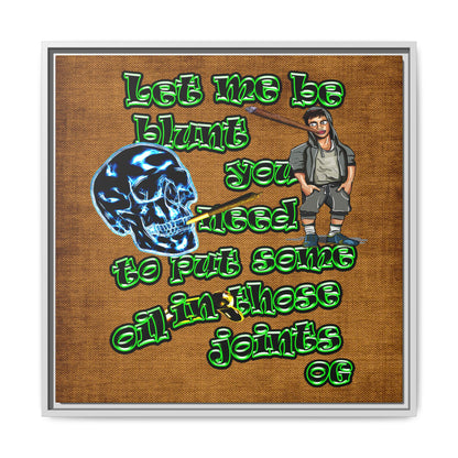 og - framed canvas art (brown papyrus)