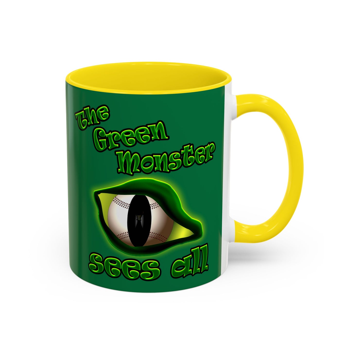 green monster - Accent Mug (dark green)