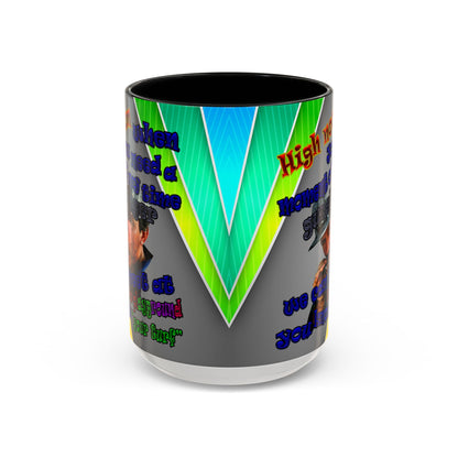 high noon - Accent Mug (rainbow split)