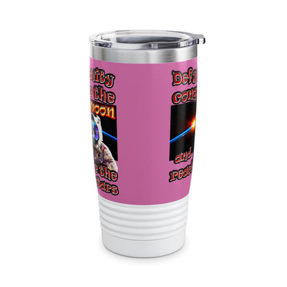 defy conquer reach - Ringneck Tumbler, 20oz (light pink)