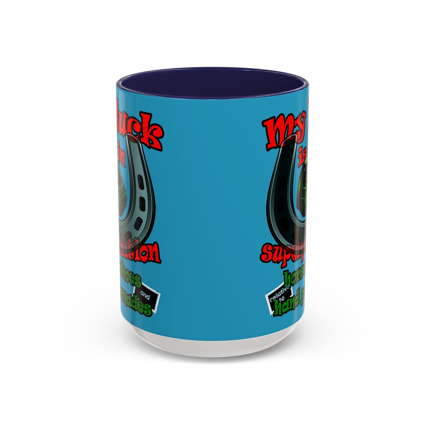 my luck - Accent Mug (turquoise)