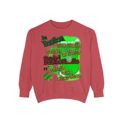 celtics logo - Unisex Garment-Dyed Sweatshirt