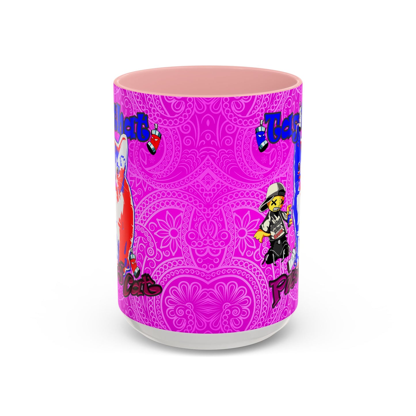 tag that - Accent Mug (pink swirl)