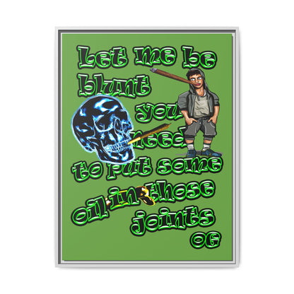og - framed canvas art (green)