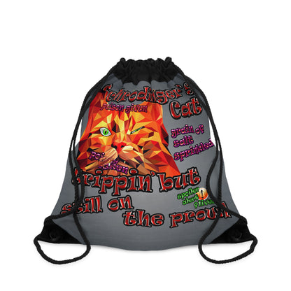 schrodinger's cat - Drawstring Bag (grey-light grey)