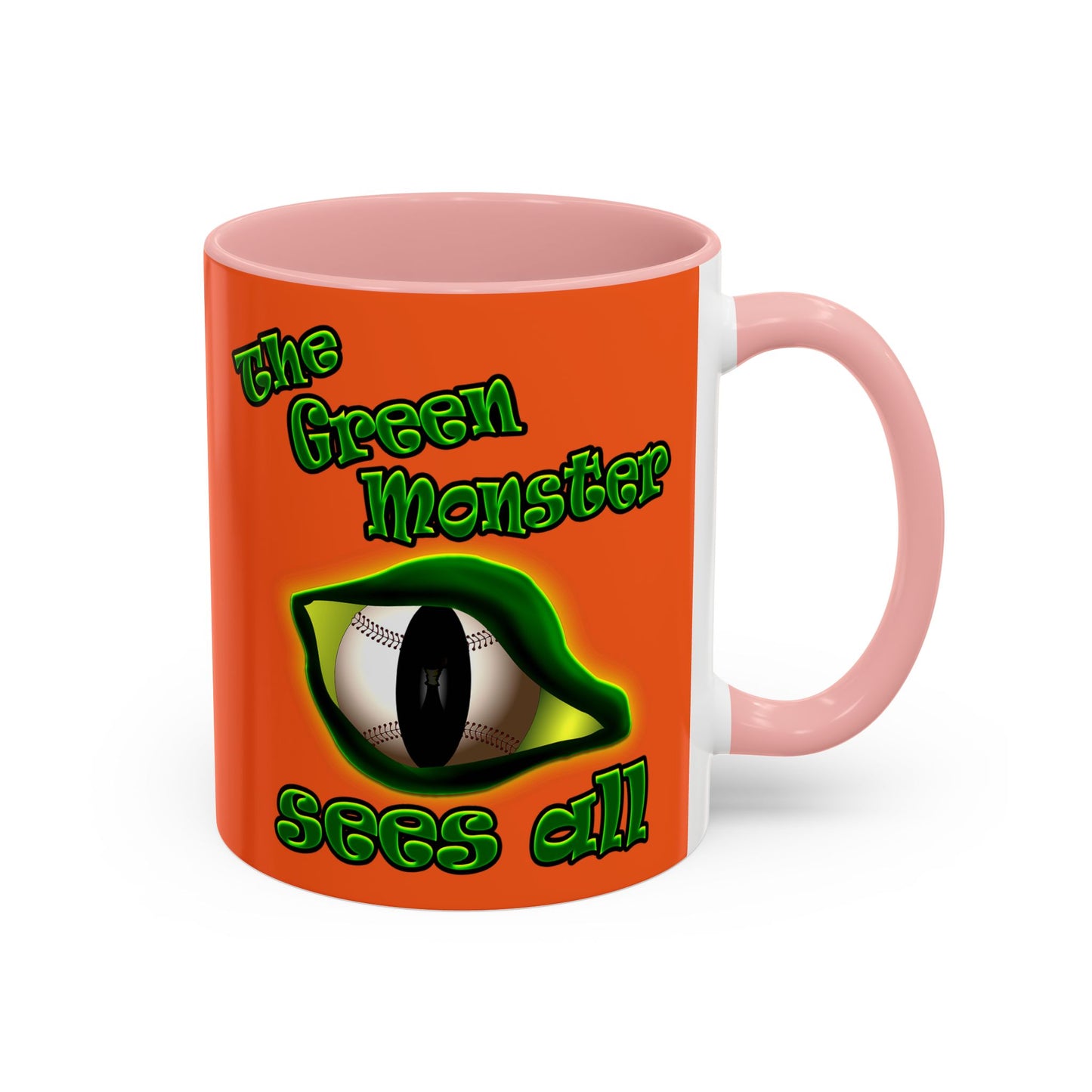 green monster - Accent Mug (orange)