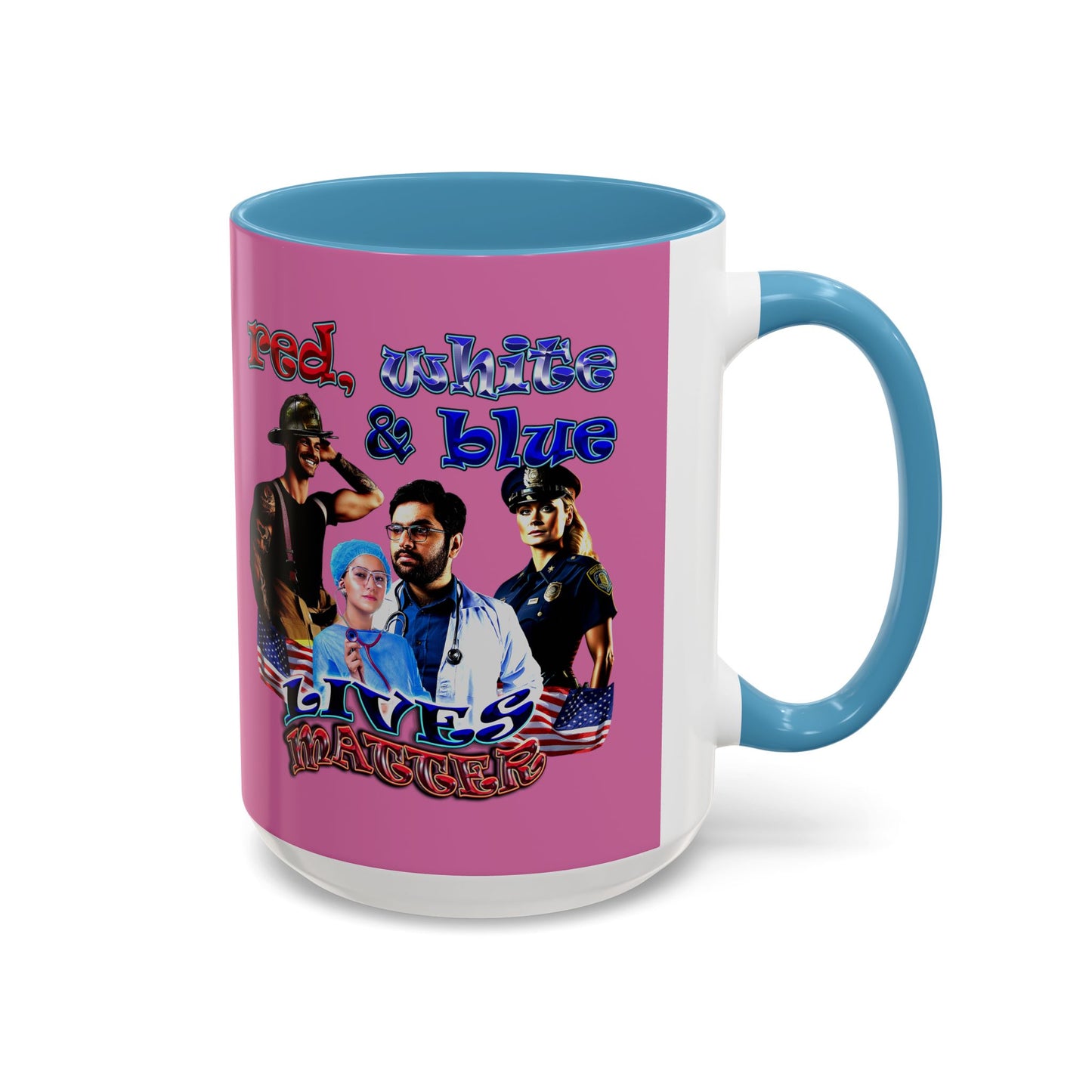 rw&b lives matter - Accent Mug (light pink)