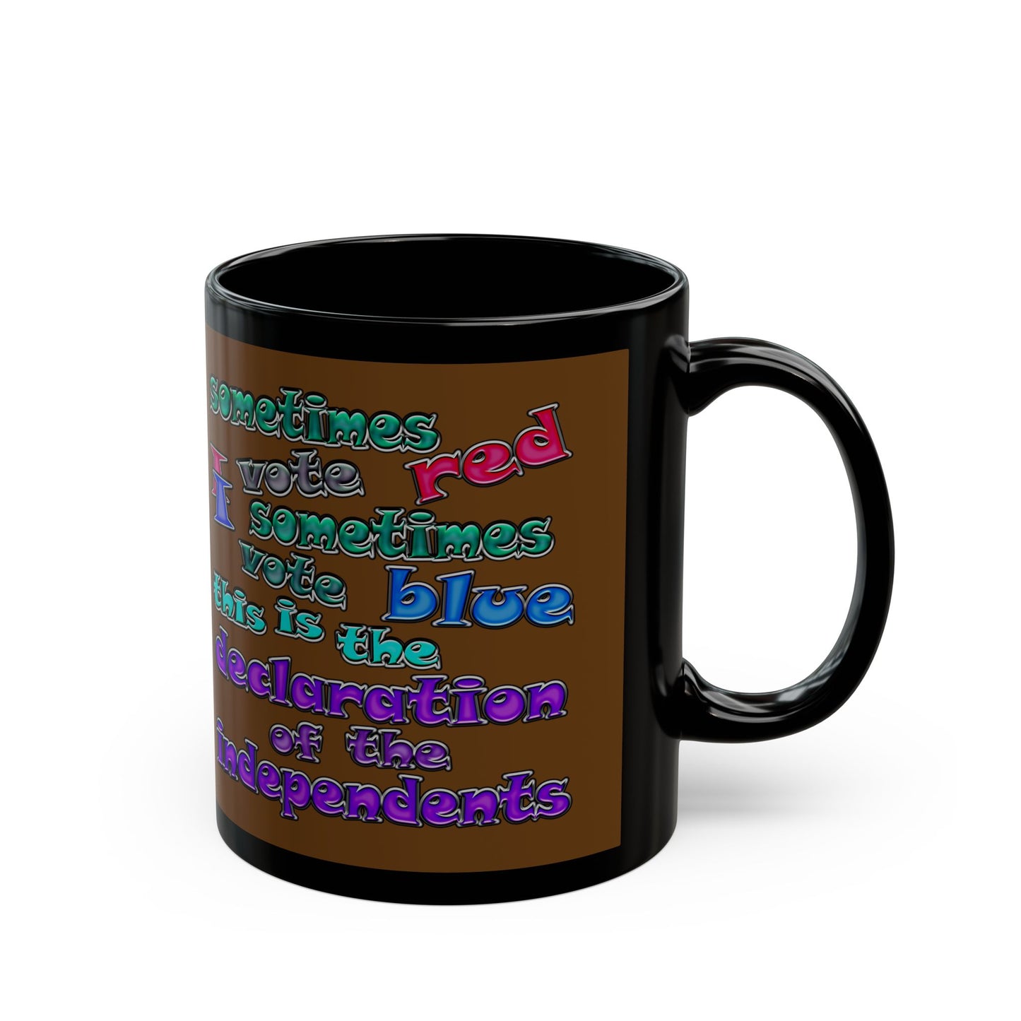 declaration of the independents - Black Mug (brown)