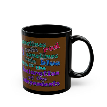 declaration of the independents - Black Mug (brown)