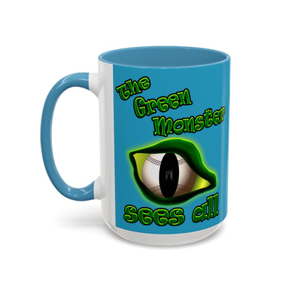 green monster - Accent Mug (turquoise)
