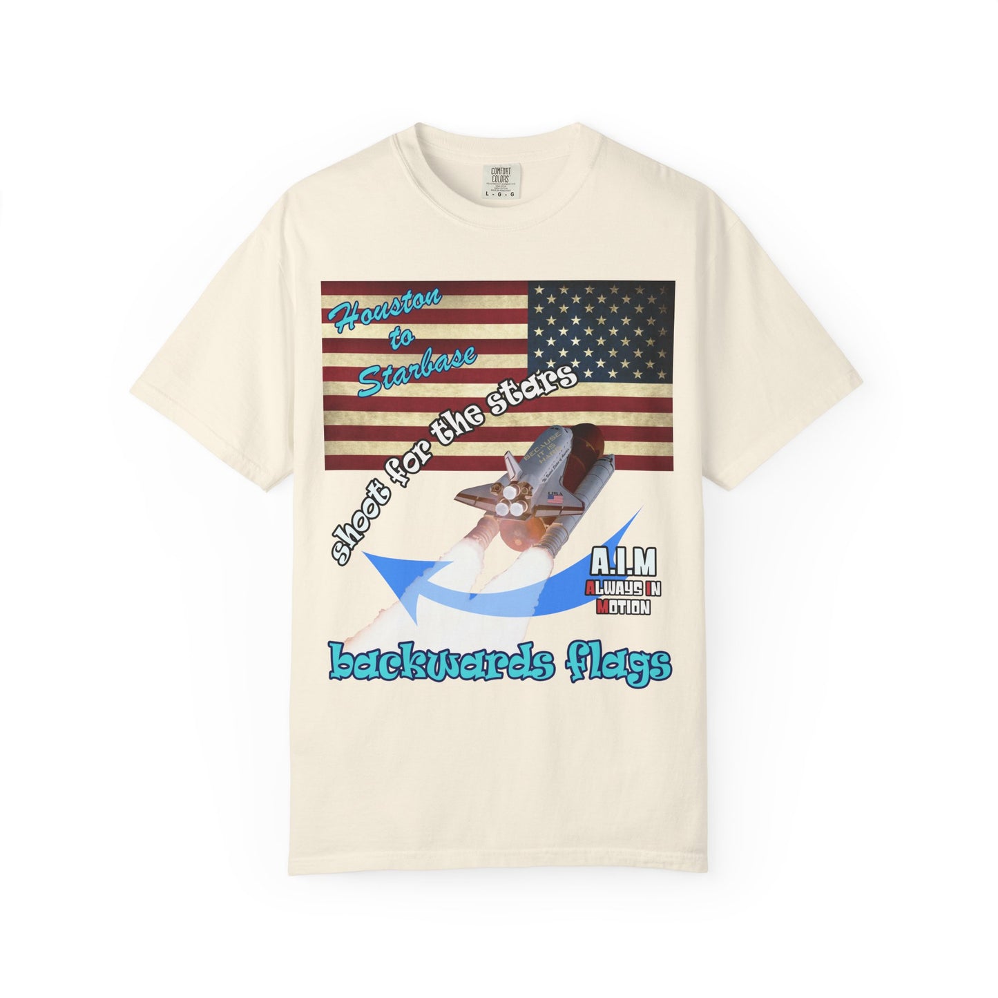 shoot for the stars - Unisex Garment-Dyed T-shirt