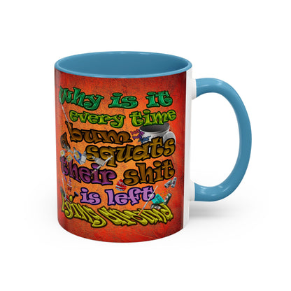 the bum's shit - Accent Mug (burnt orange)
