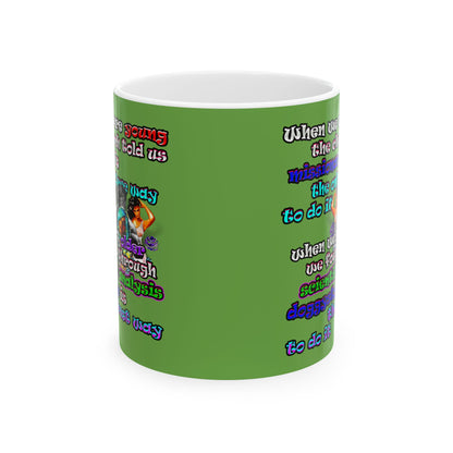 doggystyle - White Mug (green)