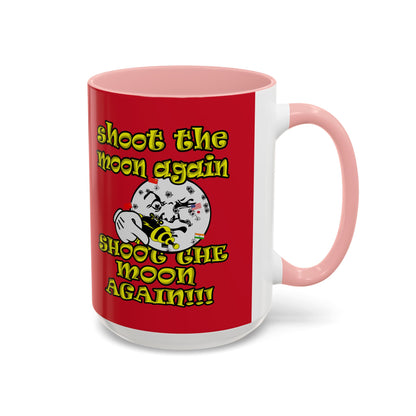 shoot the moon again - Accent Mug (dark red)