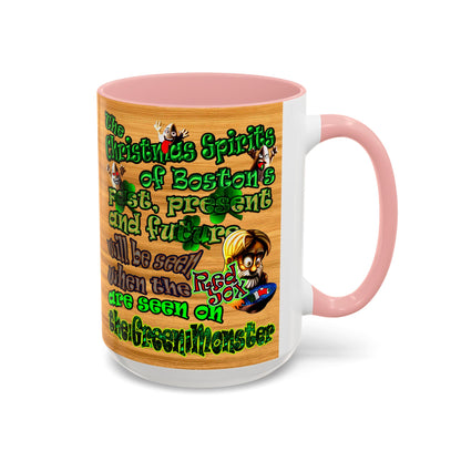 christmas spirits of boston - Accent Mug (butterscotch wood finish)