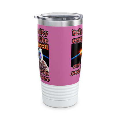 defy conquer reach - Ringneck Tumbler, 20oz (light pink)