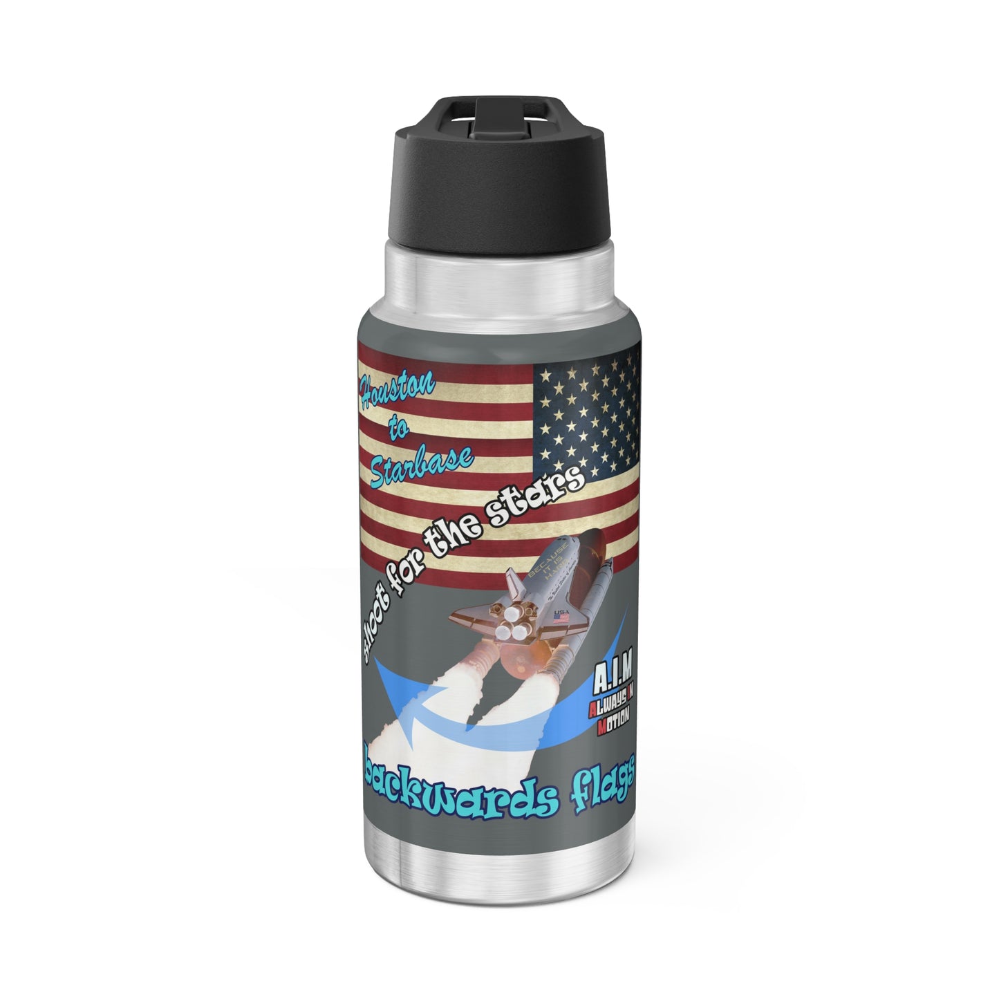 shoot for the stars - Gator Tumbler, 32oz (dark grey)