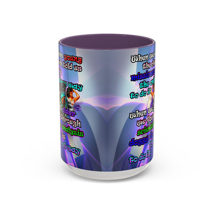 doggystyle - Accent Mug (grey-pink wave)