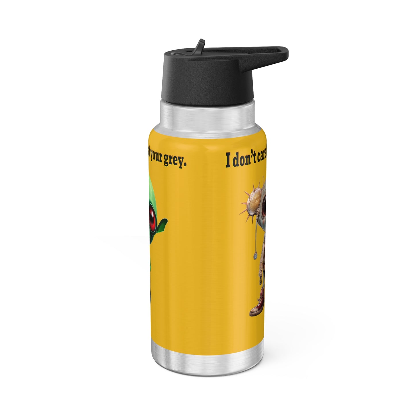 I don't care that your grey - Gator Tumbler, 32oz (yellow)