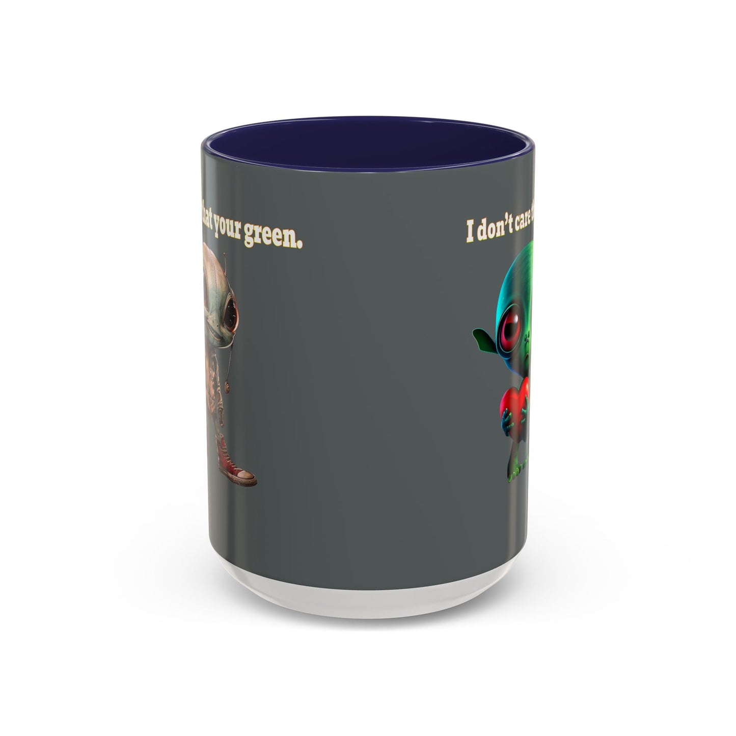 I don't care that your grey - Accent Mug (dark grey)