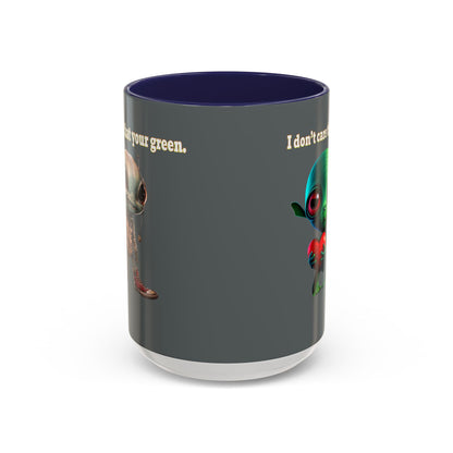 I don't care that your grey - Accent Mug (dark grey)