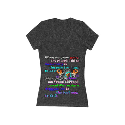 doggystyle - Women's Jersey Short Sleeve Deep V-Neck Tee