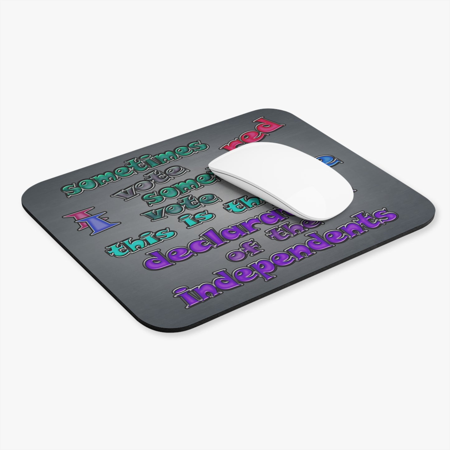 declaration of the independents - Mouse Pad (Rectangle) (grey-light grey)