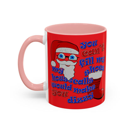 santa's shoes - Accent Mug (red)