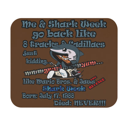 shark week - Mouse Pad (Rectangle) - (brown)