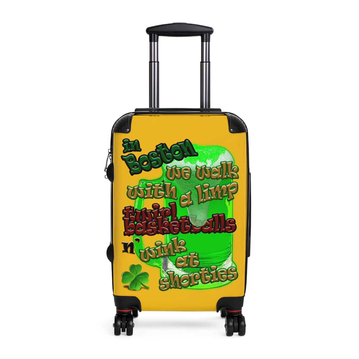 celtics logo - Suitcase (yellow)