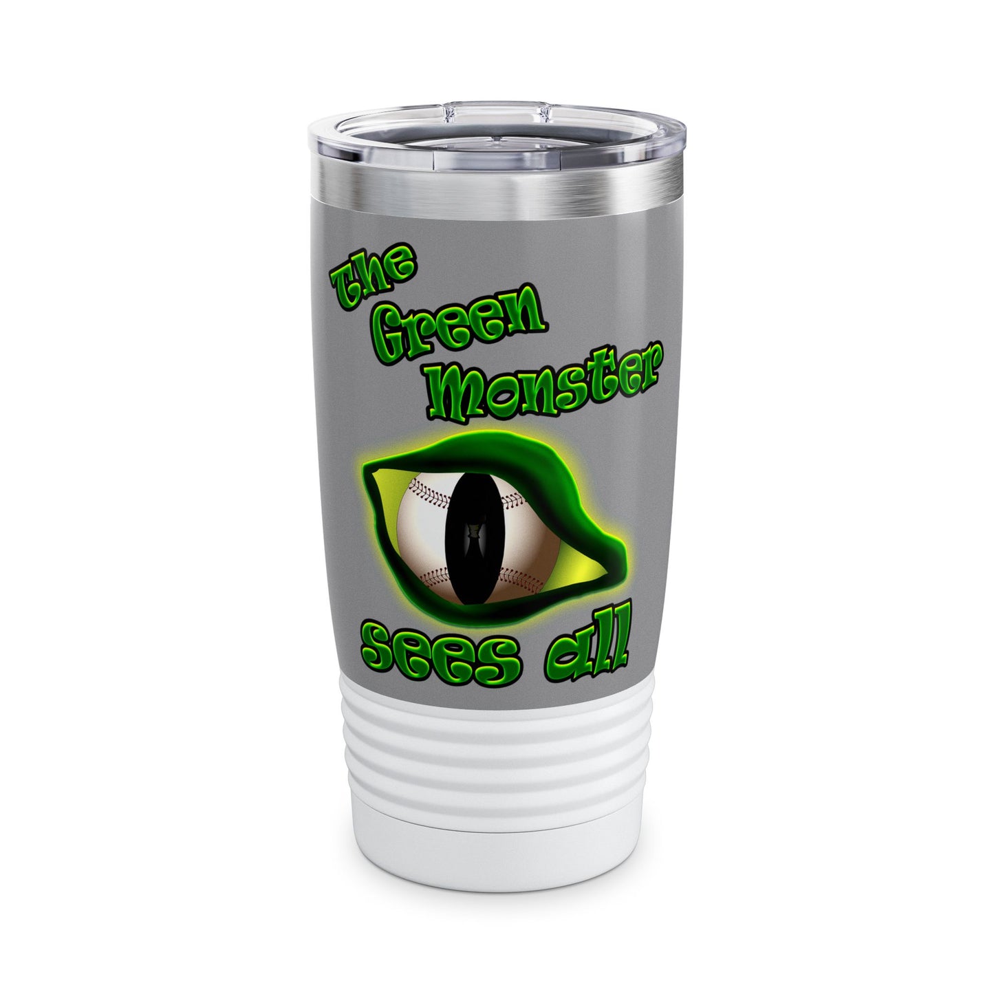 green monster - Ringneck Tumbler, 20oz (grey)
