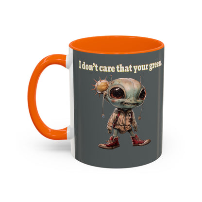 I don't care that your grey - Accent Mug (dark grey)