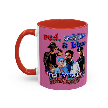 rw&b lives matter - Accent Mug (light pink)