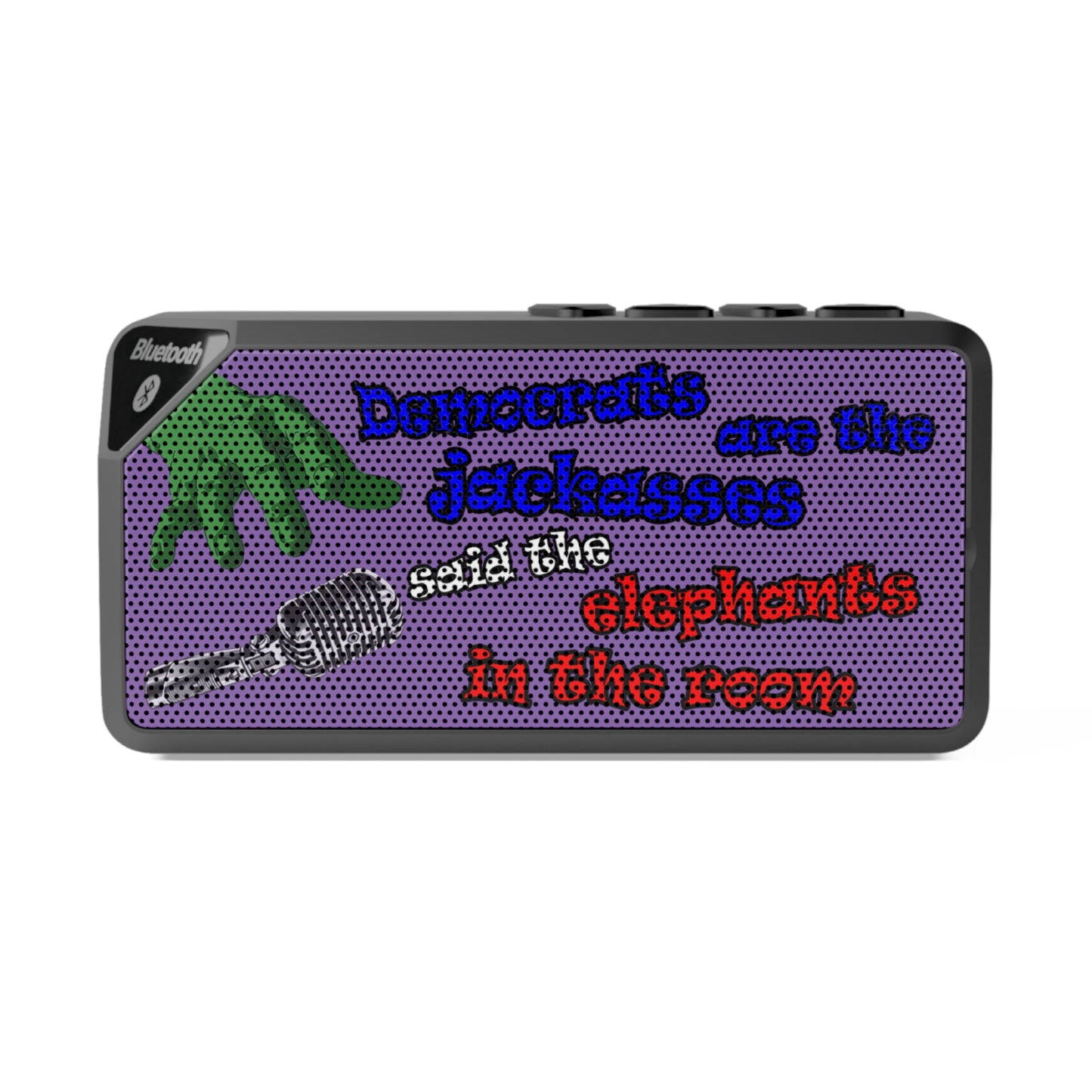 donkeys and elephants - Jabba Bluetooth Speaker (light purple)