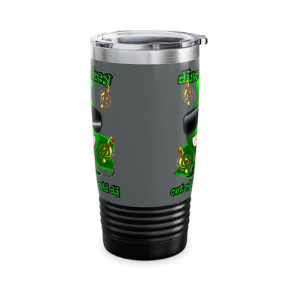 disc jockey - Ringneck Tumbler, 20oz (dark grey)