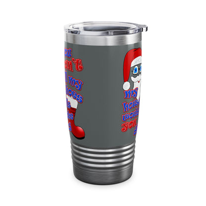 santa's shoes - Ringneck Tumbler, 20oz (dark grey)