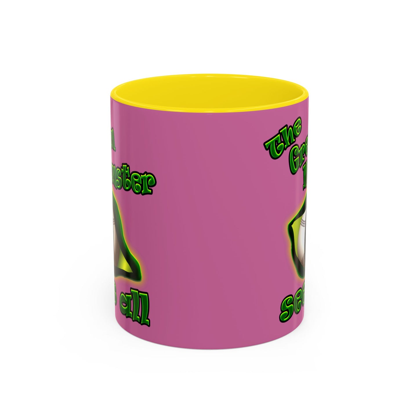 green monster - Accent Mug (light pink)