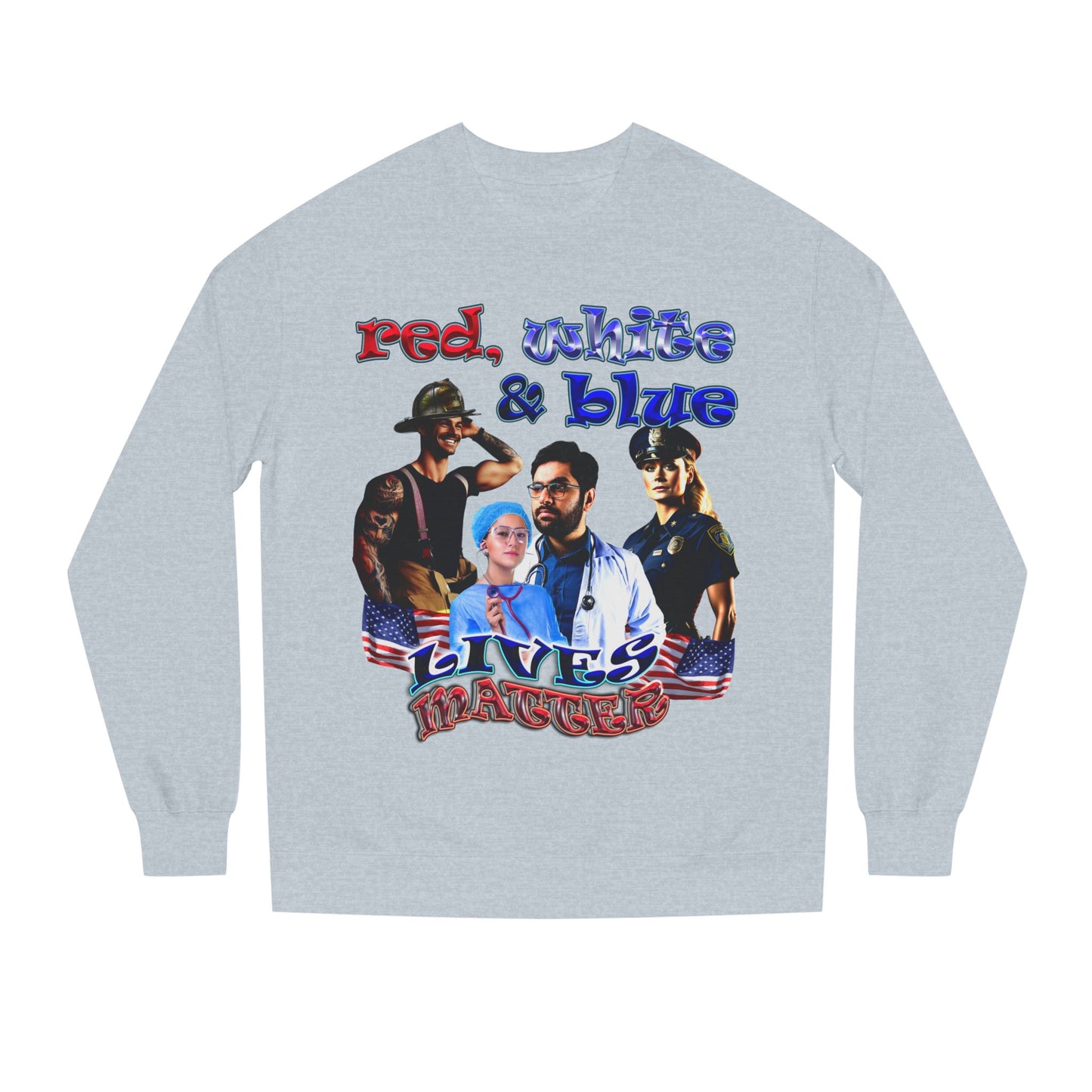 rw&b lives matter - Unisex Crew Neck Sweatshirt