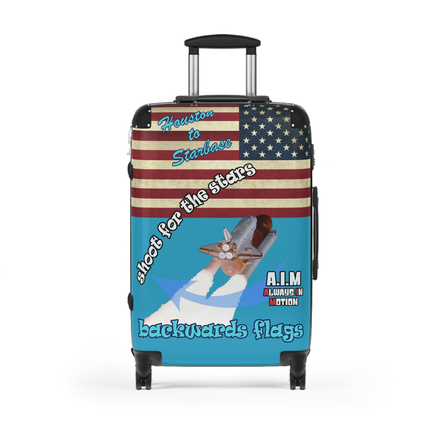 shoot for the stars - Suitcase (turquoise)