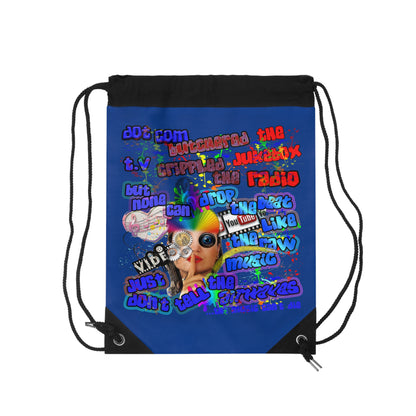 drop the beat - Drawstring Bag (dark blue)