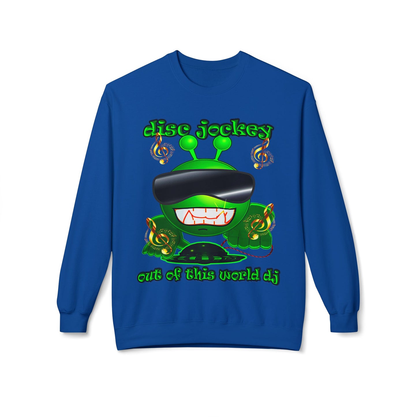 disc jockey - Unisex Midweight Softstyle Fleece Crewneck Sweatshirt