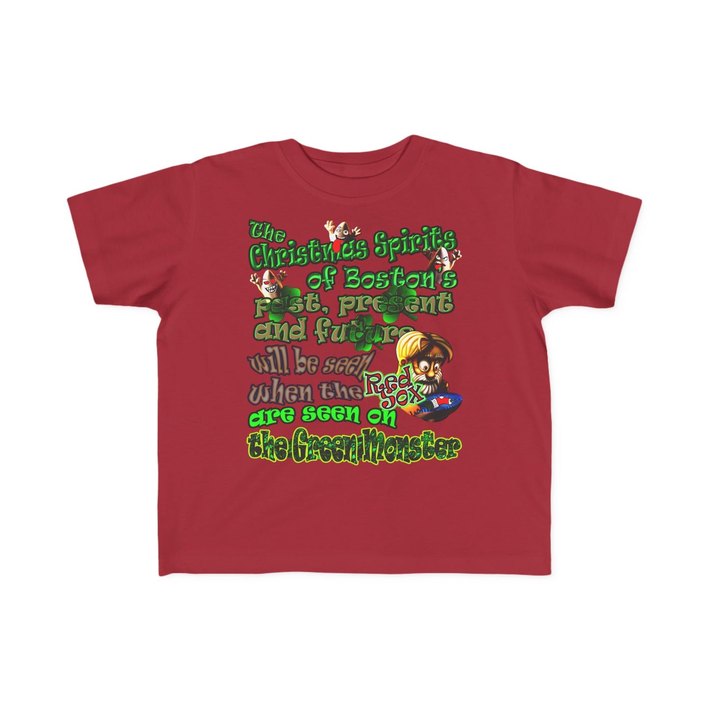 christmas spirits of boston - Toddler's Fine Jersey Tee