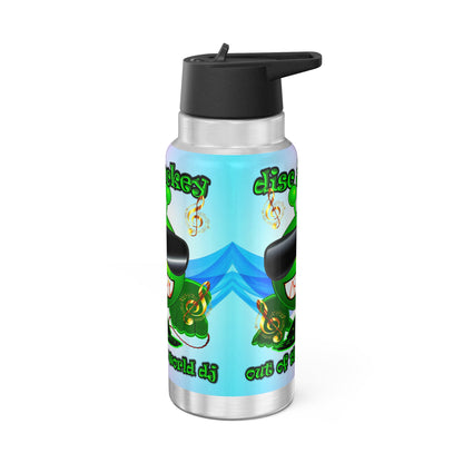 disc jockey - Gator Tumbler, 32oz (light blue-pink wave)