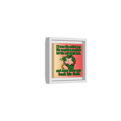 turtle race - framed canvas art (yellow-orange wave)